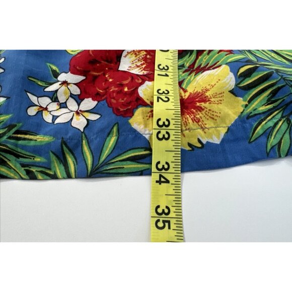Daniel Cremieux Hawaiian Shirt Mens 2XL Tropical Leaves Hibiscus Vacation Travel - Picture 8 of 10